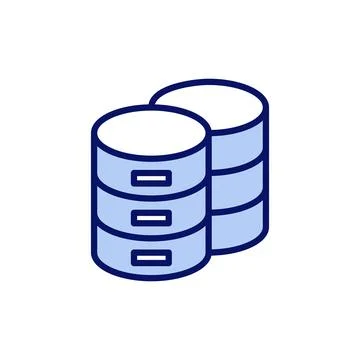 Database icon vector. database sign and symbol Stock Illustration