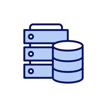 Database icon vector. database sign and symbol Stock Illustration