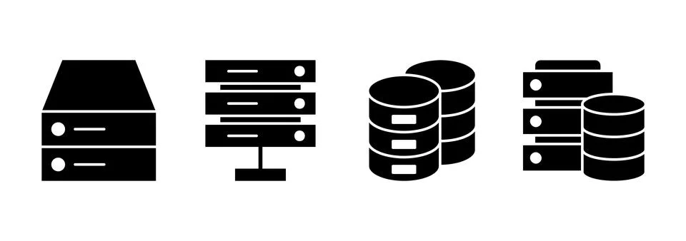 Database icon vector. database sign and symbol Stock Illustration