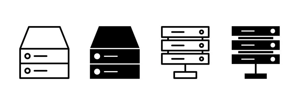Database icon vector. database sign and symbol Stock Illustration