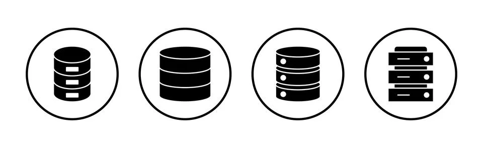Database icon vector. database sign and symbol Stock Illustration