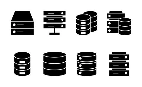 Database icon vector. database sign and symbol Stock Illustration
