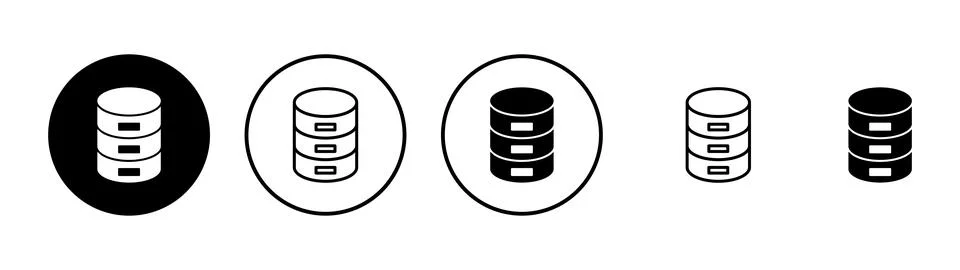 Database icon vector. database sign and symbol Stock Illustration