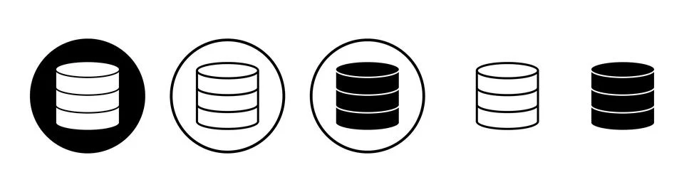 Database icon vector. database sign and symbol Illustrazione stock