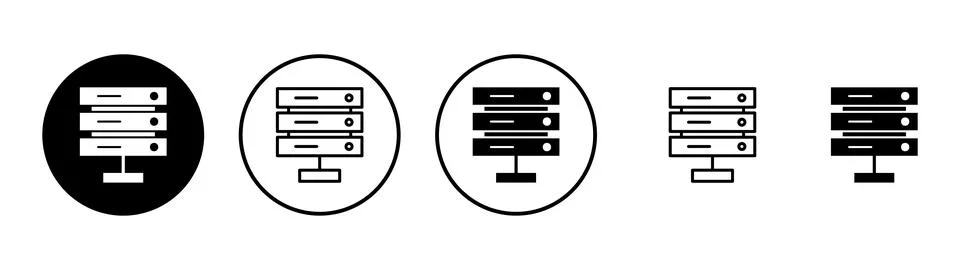 Database icon vector. database sign and symbol Illustrazione stock