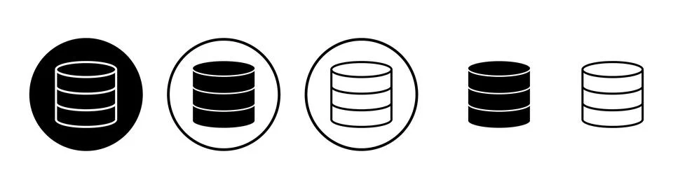 Database icon vector. database sign and symbol 스톡 일러스트