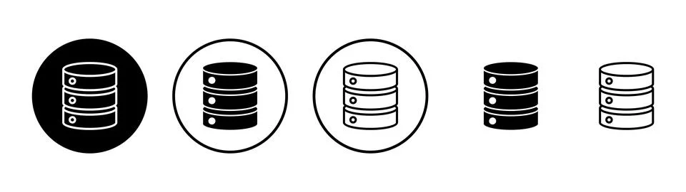 Database icon vector. database sign and symbol 스톡 일러스트