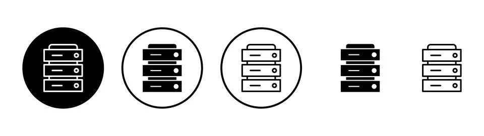 Database icon vector. database sign and symbol Stock Illustration