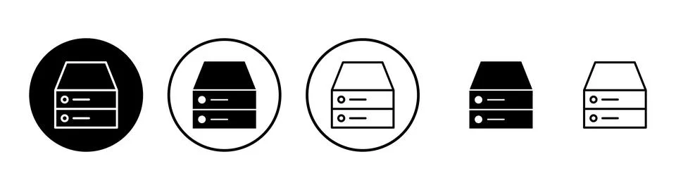 Database icon vector. database sign and symbol Stock Illustration