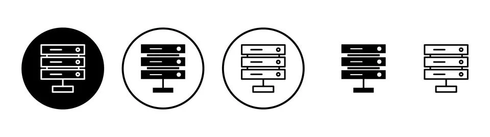 Database icon vector. database sign and symbol Stock Illustration