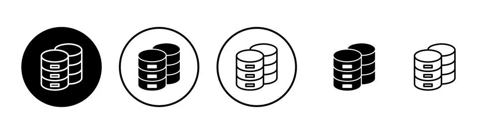 Database icon vector. database sign and symbol Stock Illustration