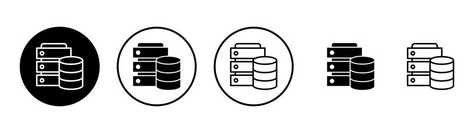Database icon vector. database sign and symbol Stock Illustration