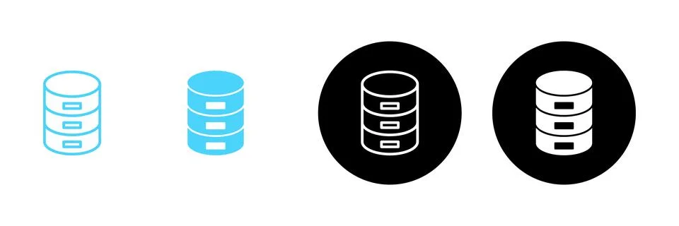 Database icon vector. database sign and symbol Stock Illustration
