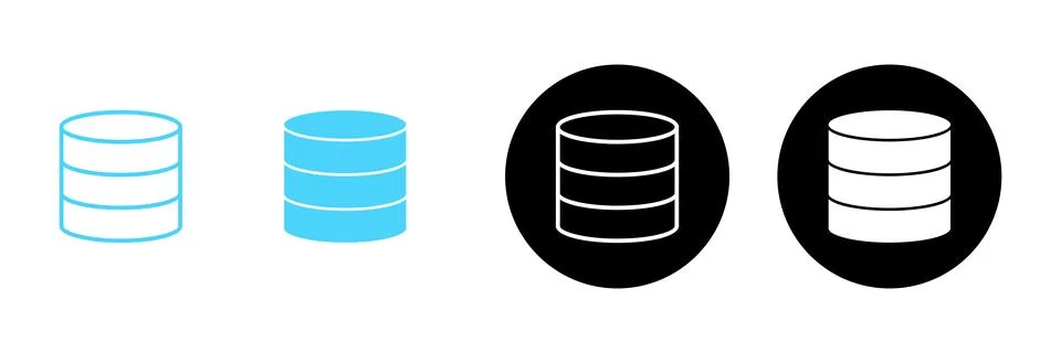 Database icon vector. database sign and symbol Stock Illustration