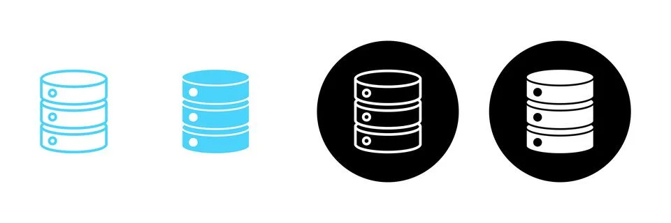 Database icon vector. database sign and symbol Stock Illustration