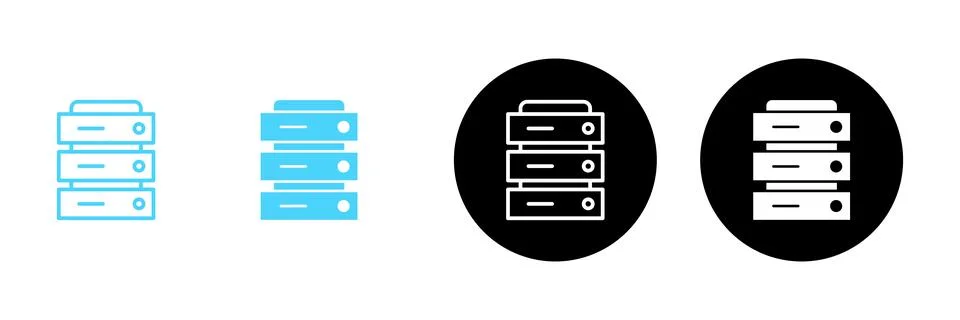 Database icon vector. database sign and symbol Stock Illustration
