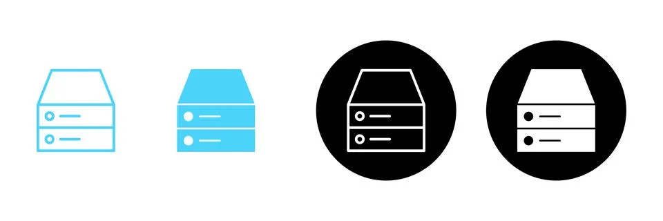 Database icon vector. database sign and symbol Stock Illustration
