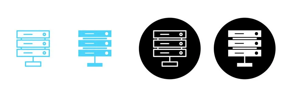 Database icon vector. database sign and symbol Stock Illustration