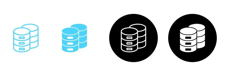 Database icon vector. database sign and symbol Stock Illustration