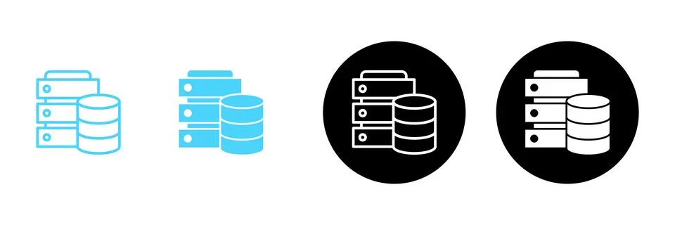 Database icon vector. database sign and symbol Stock Illustration