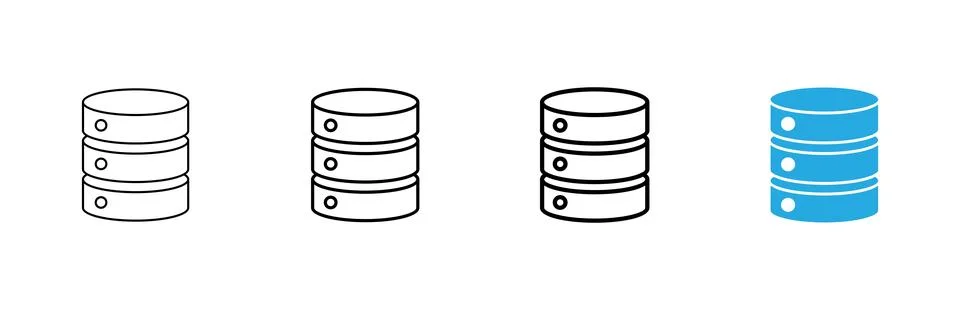 Database icon vector. database sign and symbol Stock Illustration