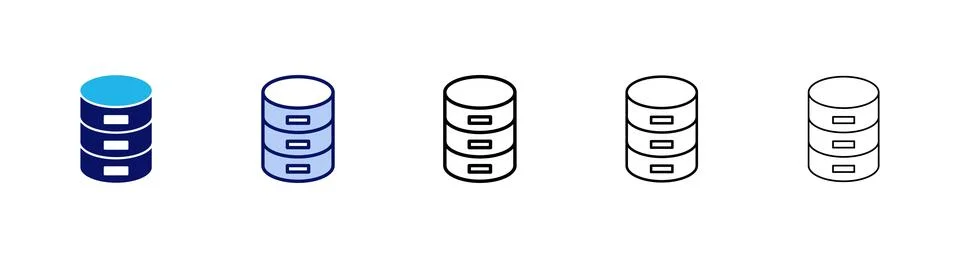 Database icon vector. database sign and symbol Illustrazione stock