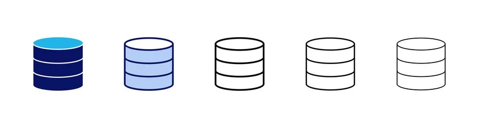 Database icon vector. database sign and symbol Stock Illustration