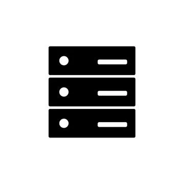 Database icon vector. database vector icon Stock Illustration