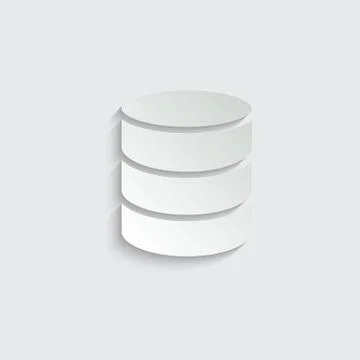 Database icon vector Stock Illustration