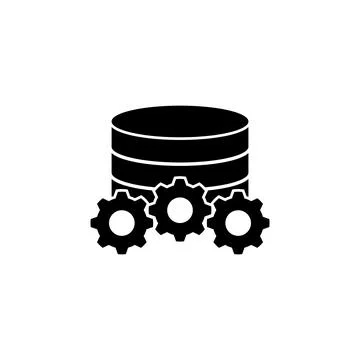 Database icon vector Stock Illustration