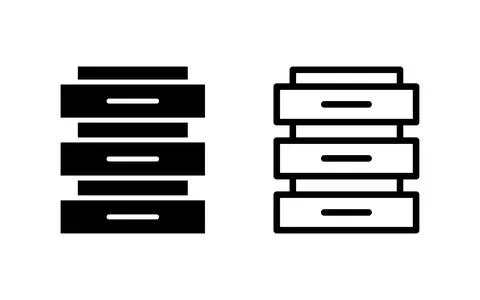 Database icon vector illustration. database sign and symbol Stock Illustration