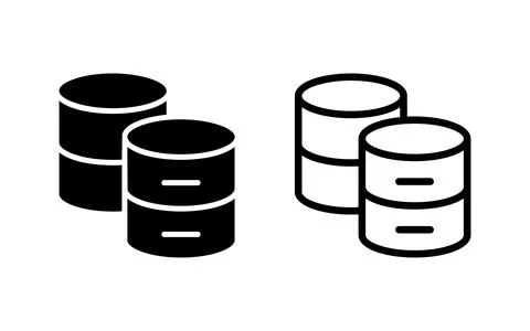 Database icon vector illustration. database sign and symbol Stock Illustration