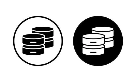 Database icon vector illustration. database sign and symbol Stock Illustration