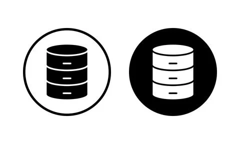 Database icon vector illustration. database sign and symbol Stock Illustration