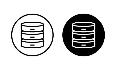 Database icon vector illustration. database sign and symbol Stock Illustration
