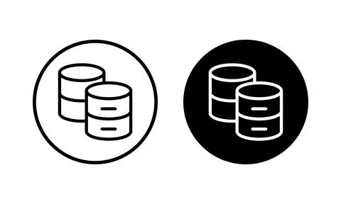 Database icon vector illustration. database sign and symbol Stock Illustration