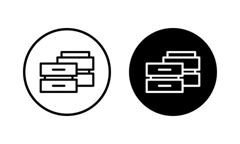 Database icon vector illustration. database sign and symbol Stock Illustration