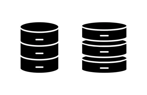 Database icon vector illustration. database sign and symbol Stock Illustration