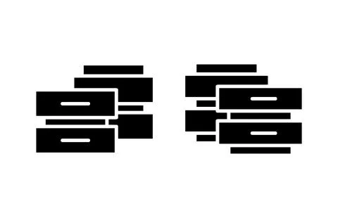 Database icon vector illustration. database sign and symbol Stock Illustration
