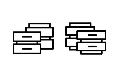 Database icon vector illustration. database sign and symbol Stock Illustration