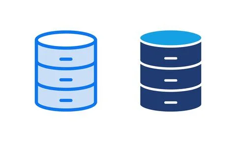 Database icon vector illustration. database sign and symbol Stock Illustration