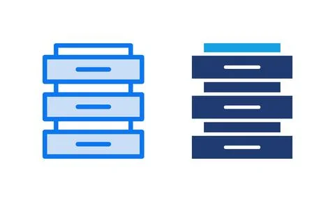 Database icon vector illustration. database sign and symbol Stock Illustration