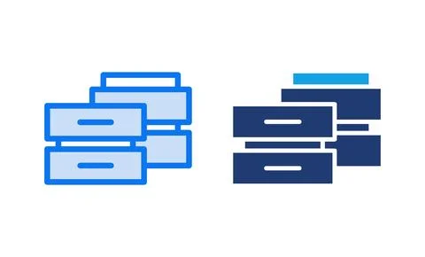 Database icon vector illustration. database sign and symbol Stock Illustration