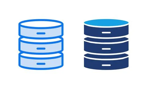 Database icon vector illustration. database sign and symbol Stock Illustration