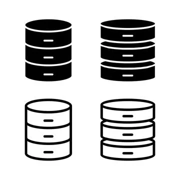 Database icon vector illustration. database sign and symbol Stock Illustration