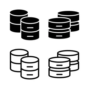 Database icon vector illustration. database sign and symbol Stock Illustration