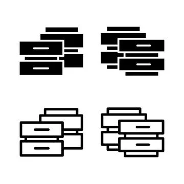 Database icon vector illustration. database sign and symbol Stock Illustration