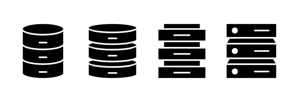 Database icon vector illustration. database sign and symbol Stock Illustration