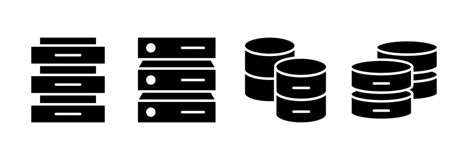 Database icon vector illustration. database sign and symbol Stock Illustration
