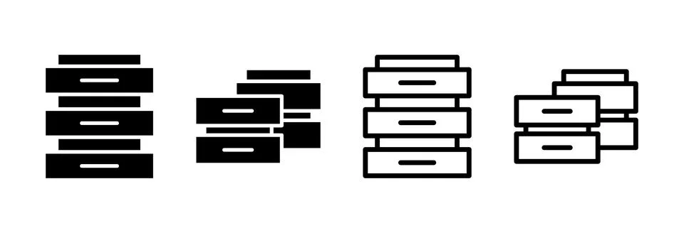 Database icon vector illustration. database sign and symbol Stock Illustration